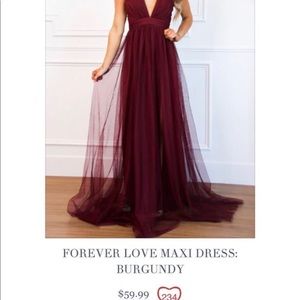 Bella and Bloom Tulle duel split maxi